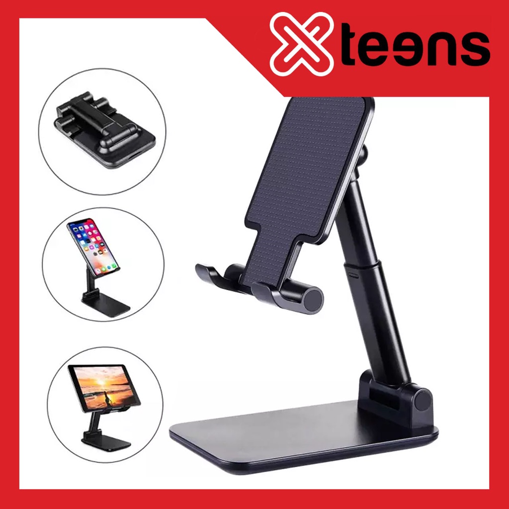 Folding Desktop Phone Stand Holder HP - Holder Handphone Holder Dekstop - Phone Holder Bisa Di Lipat - Stand Duduk Hp