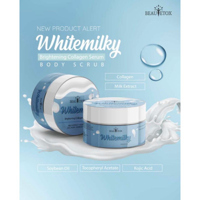 Body Scrub Whitening Glutacolagen Milky Body Scrub