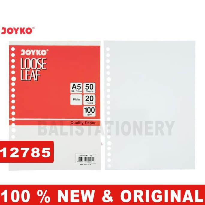 

Buruan Serbu] Refill Loose Leaf Joyko Polos A5 100Gsm 50 Sheet