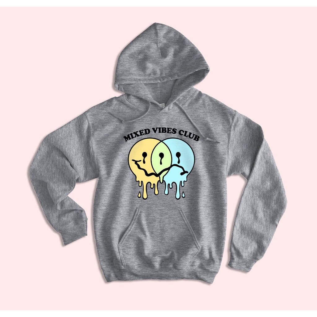 HOODIE UNISEX MIXED VIBES CLUB  SIZE M - XXL / HOODIE UNISEX TEBAL