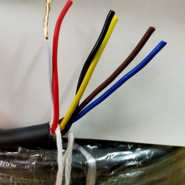 Kabel isi 6 serabut Audio kabel 6 x 2.5MM 100 MTR