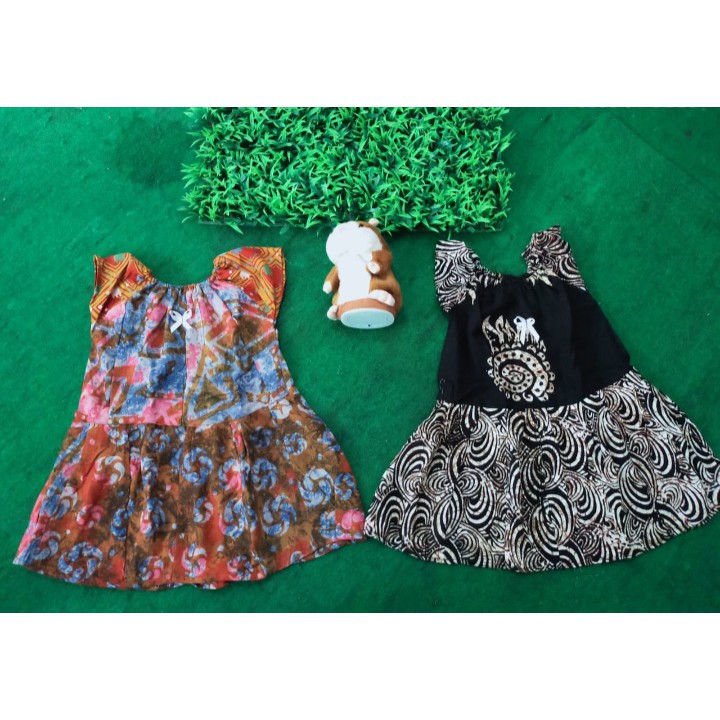 Baju anak batik balpung lengan kecil ecer grosir / daster anak murah / Dress anak / daster rayon