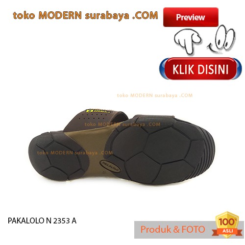 PAKALOLO N 2353 A sendal pria flat casual flip flop kulit