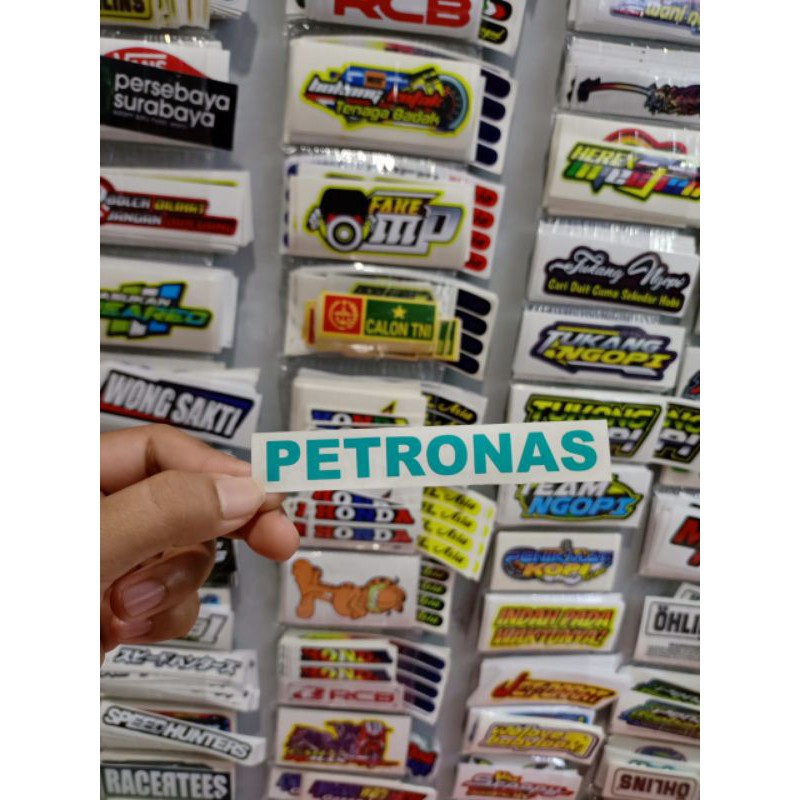 sticker cutting PETRONAS