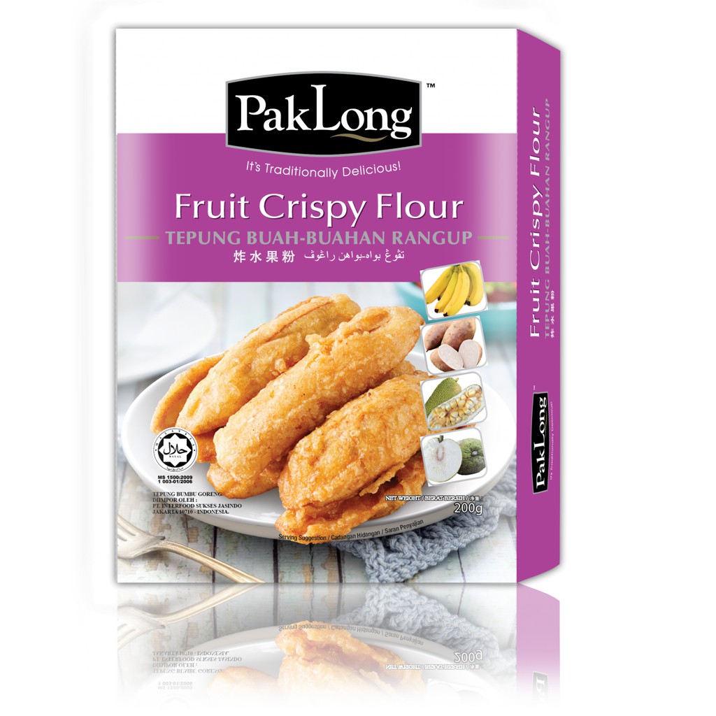 

PakLong Fruit Crispy Flour Tepung Goreng Buah 200gr