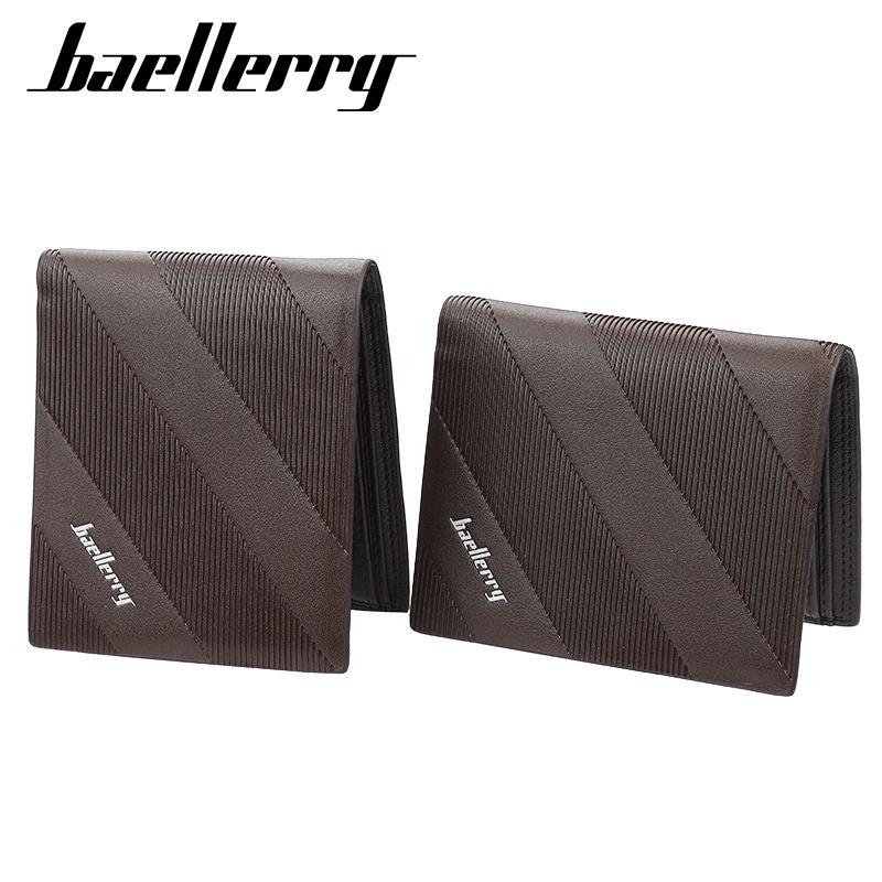 Dompet Pendek Kulit Dompet Lipat Pria Baellerry D3020