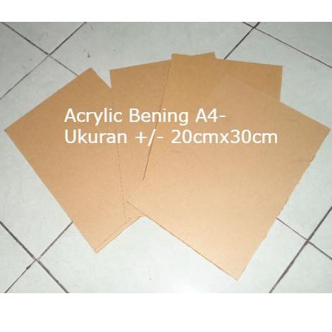 

★★★ SNZ Acrylic Transparan 2mm A4 - Akrilik Bening Transparant ✲ ➞