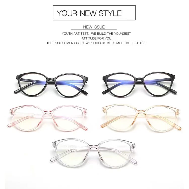 AR02 KACAMATA KOREA WANITA ANTI RADIASI WANITA FASHION CATEYE EYEGLASSESS KACAMATA ANRI RADIASI BLUE LIGHT
