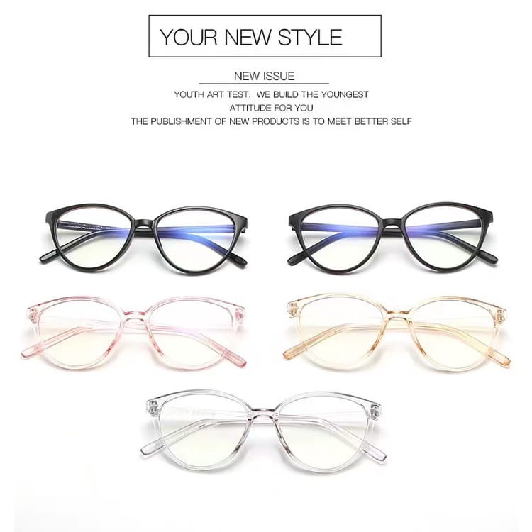 AR02 KACAMATA KOREA WANITA KACAMATA ANTI RADIASI WANITA FASHION CATEYE EYEGLASSESS KACAMATA ANRI RADIASI BLUE LIGHT