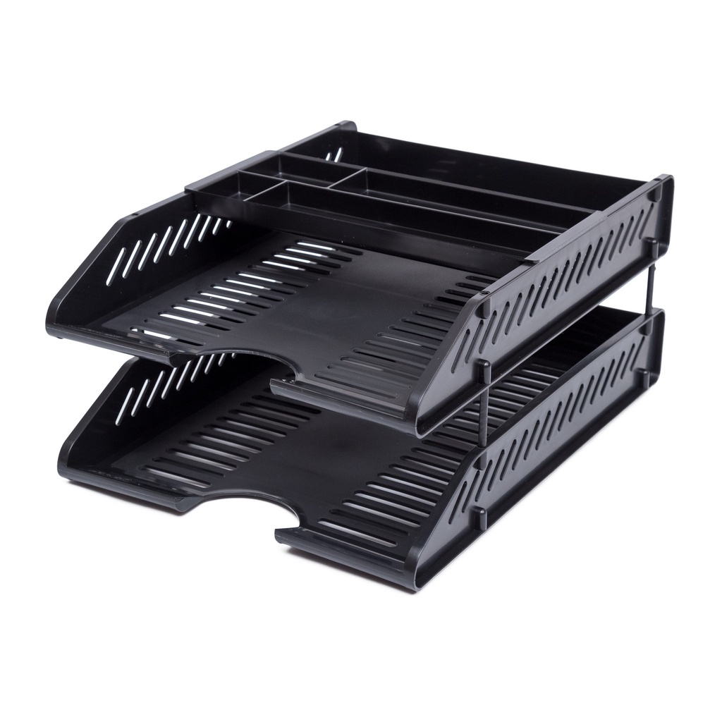 

Bantex Letter Tray Set Black 9872 10