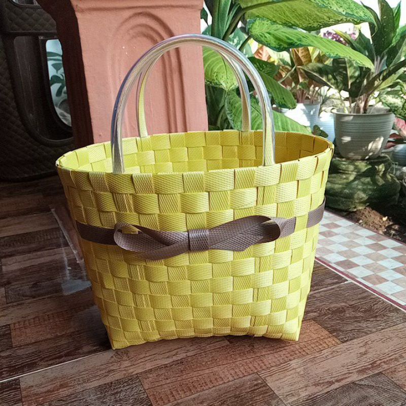 tas anyaman mini pita, tas souvenir, tas hampers, tas wanita