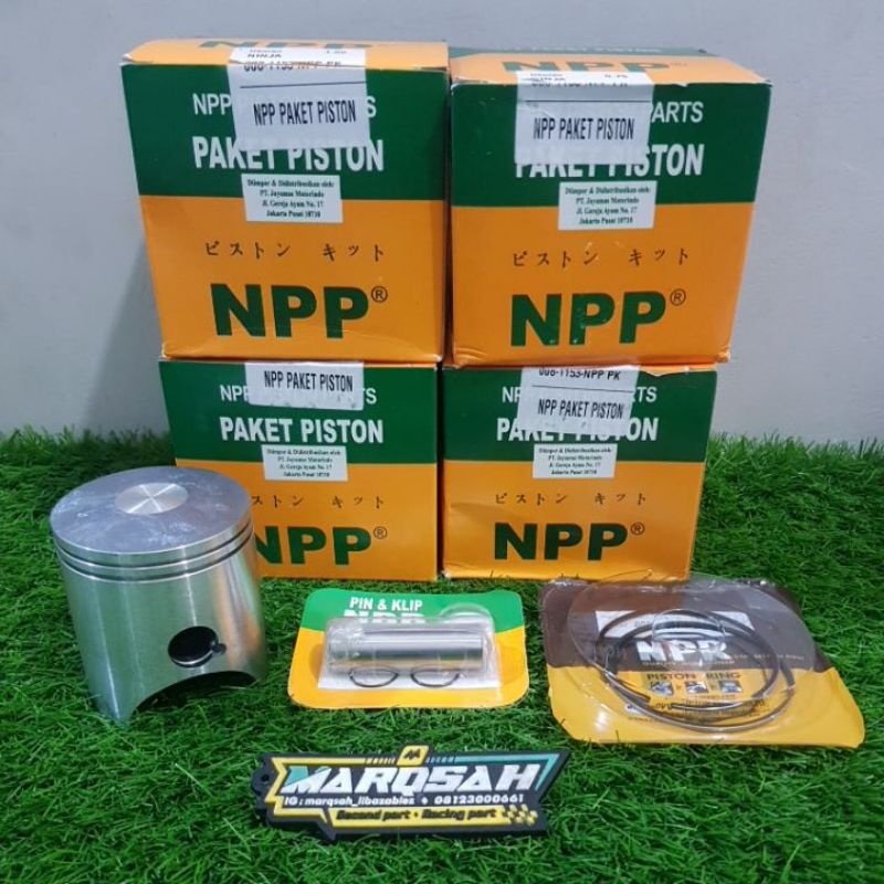 PISTON NINJA 2TAK PISTON KIT NINJA NPP SET RING PISTON PEN 15 MARQSAH