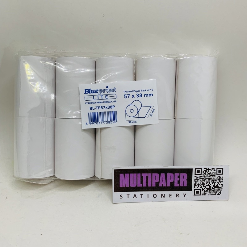 

Kertas Thermal 57x38 Per Pack Isi 10 Roll Blueprint