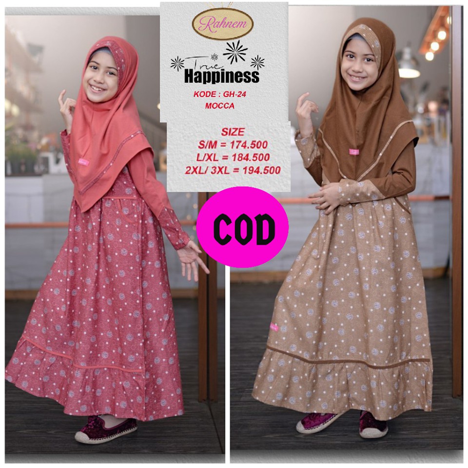 Baju Muslim Anak Perempuan / Gh-24 / Fashion Muslim