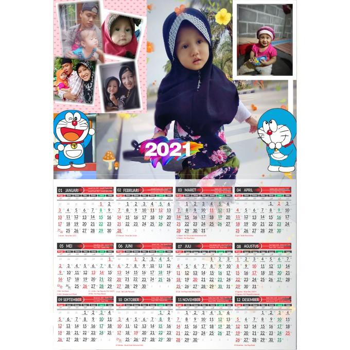 

READY!!!! BISA COD KALENDER DINDING 2021 1 LEMBAR CUSTOM UKURAN A3+ 32X47CM MOTIF,TEMA BEBAS TINGGAL KIRIM FOTO
