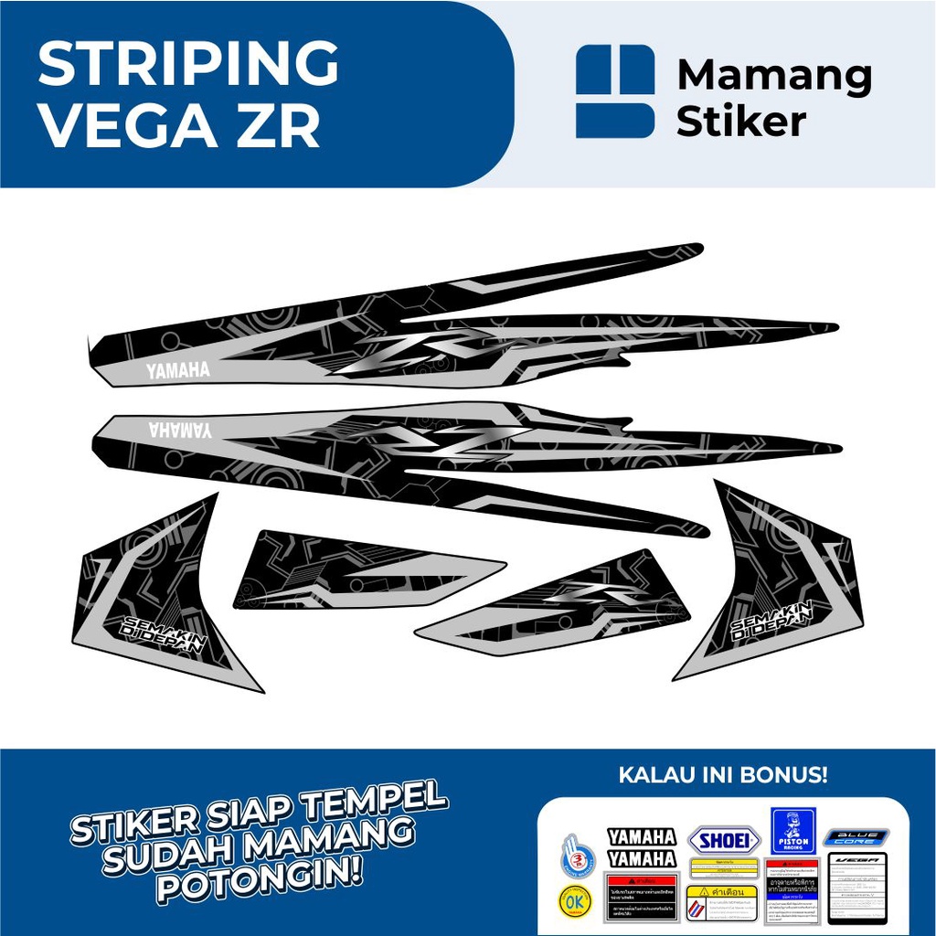 STRIPING VEGA ZR LIST VARIASI 4/STIKER VEGA ZR SIMPEL LIS ROADRACE RC/STICKER VEGA ZR THAILAND THAIL