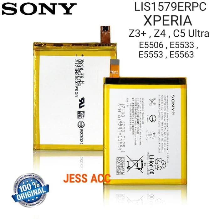 Baterai Battery Origonal SONY Xperia Z3 Plus , C5 Ultra , LIS1579ERPC