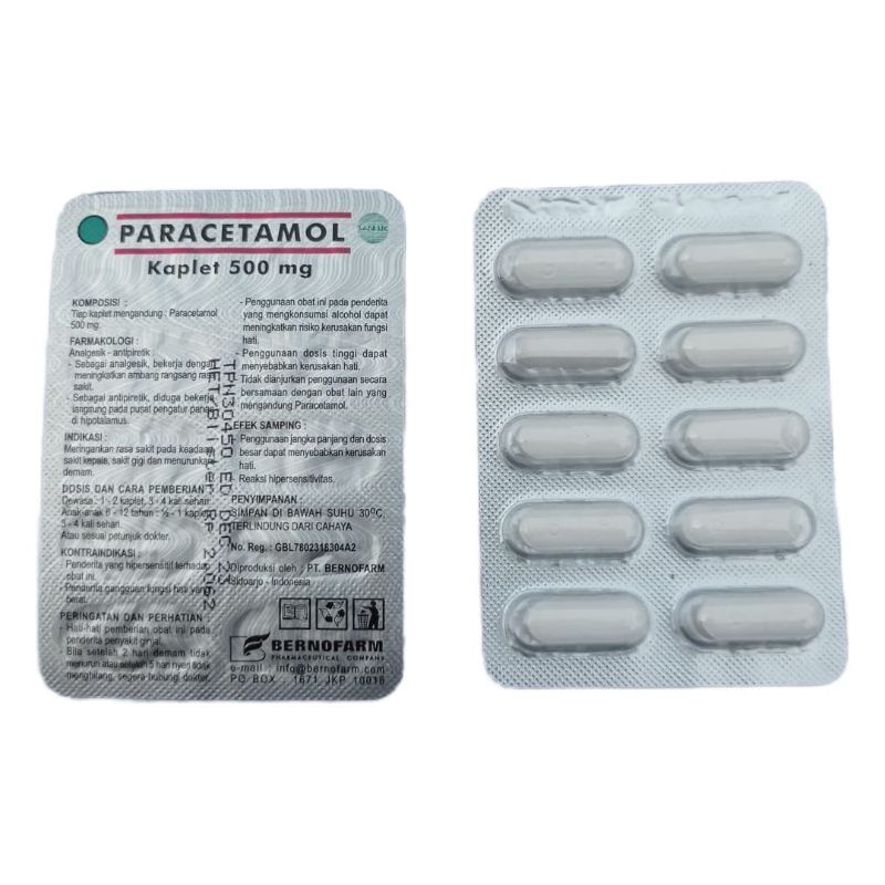 Jual Paracetamol 500mg Bernofarm 1 Strip | Shopee Indonesia