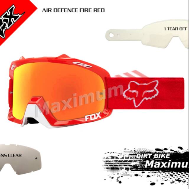 Fox goggle - kacamata helm cross -