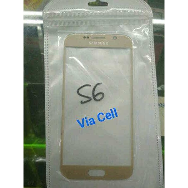 KACA LCD KACA DEPAN TOUCHSCREEN SAMSUNG GALAXY S6 S6 FLAT. GOLD  mtp