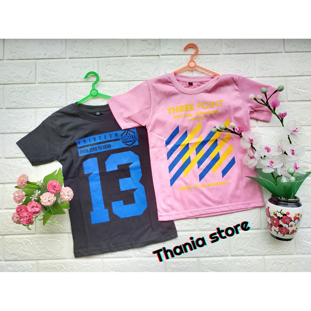 kaos distro anak usia 1-9 tahun