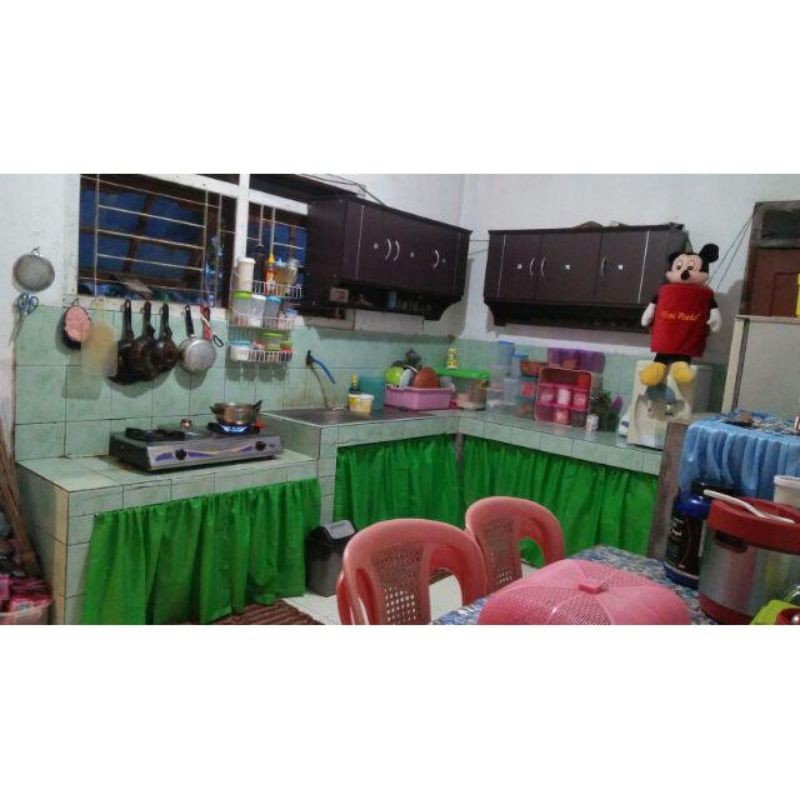 gorden tirai kolong dapur polos,,,kain kahatex T 70XL1METER