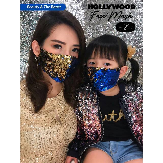 Masker sequin bling