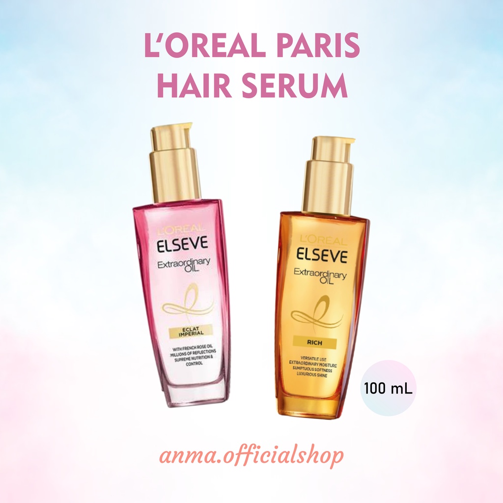 LOreal Paris Elseve Extraordinary Oil Gold Pink Hair Treatment Serum 100 ml - Minyak Rambut L’Oreal