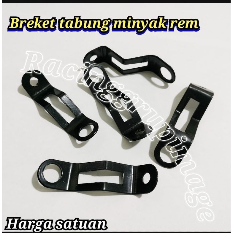 Breket bracket dudukan tabung master rem harga perpcs/perbiji breket tabung minyak rem warna Hitam