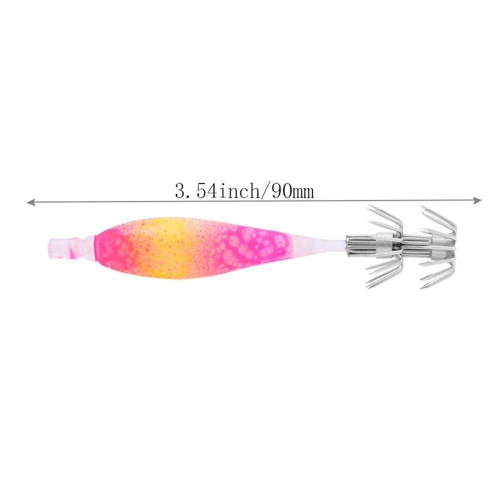 Preva 4Pcs/Pack Kait Cumi 7g 90mm Aksesoris Memancing Mikro Mengambang Soft Lure Jig