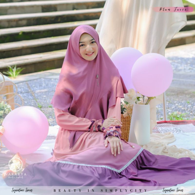 Gamis premium syar'i Rainbow series 2 by NG Premium