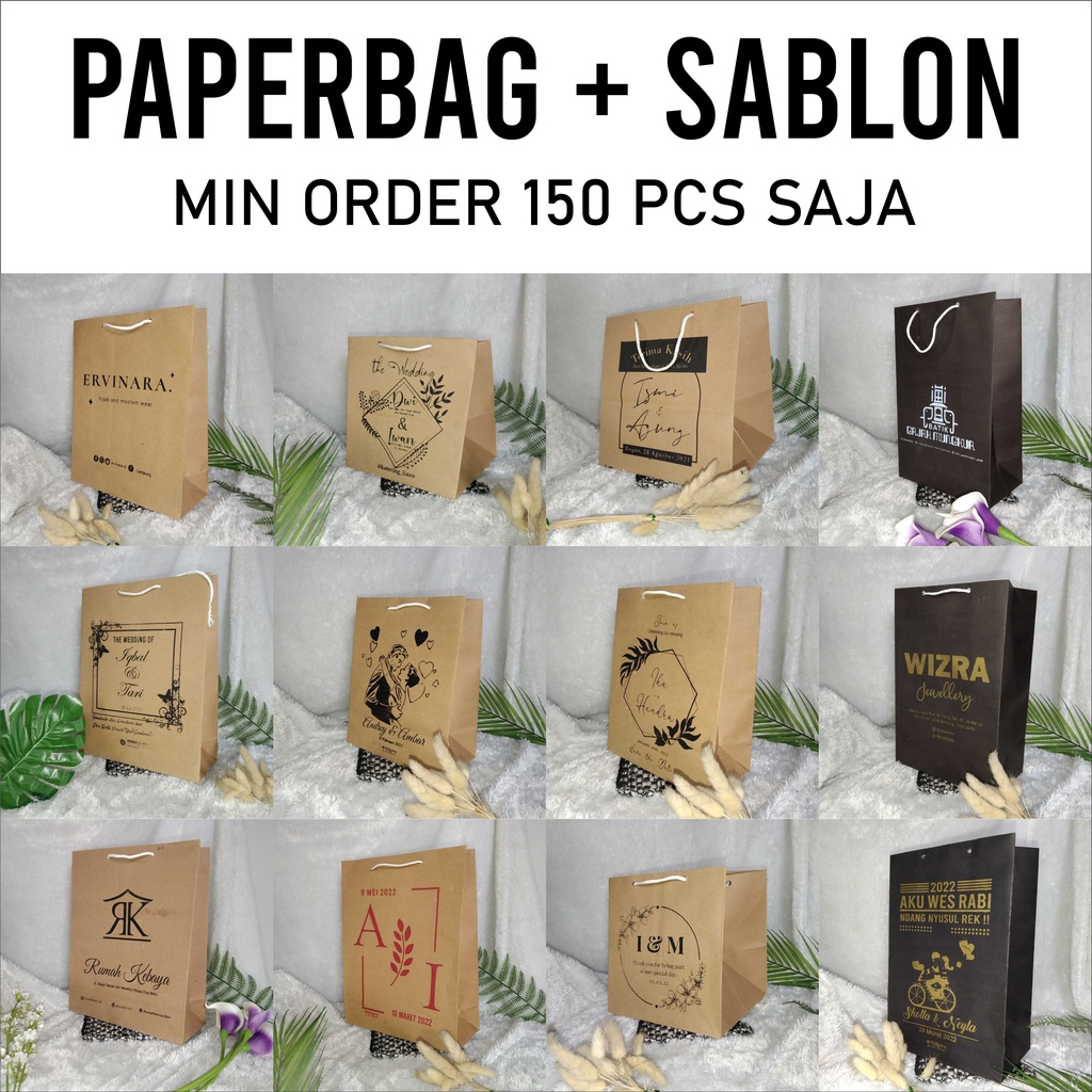 

PAPERBAG MURAH . SUDAH FREE SABLON (free kaos dan kartu member)