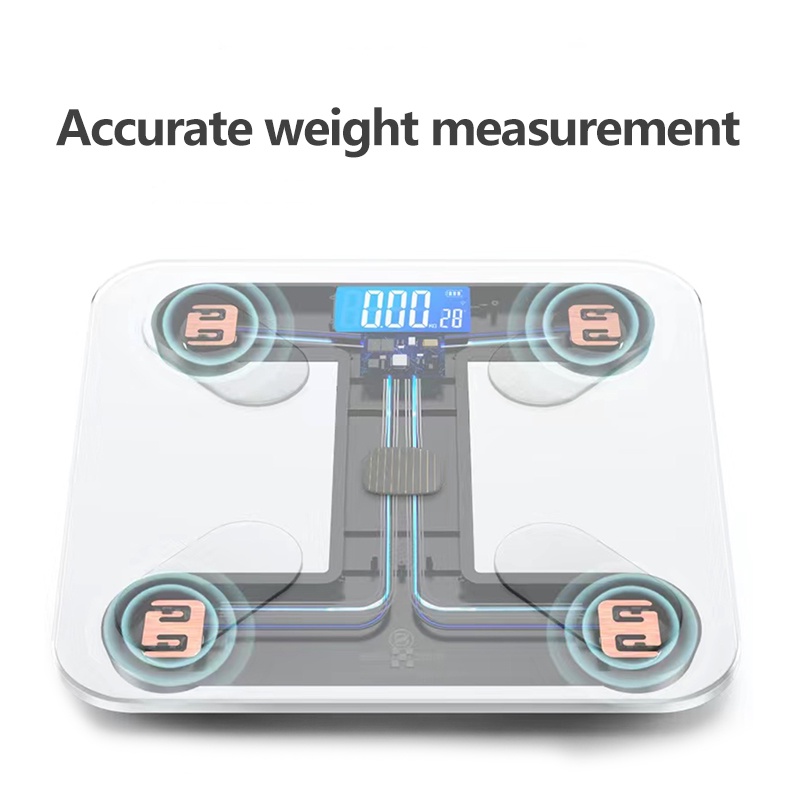 Kaikki Timbangan Badan Digital Body Fat Monitor with App Smart Weight Scale Timbangan Badan WS2