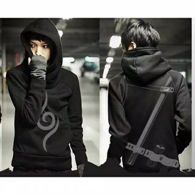 sweater hoodie pria Ninja finger harajuku anbu swords style