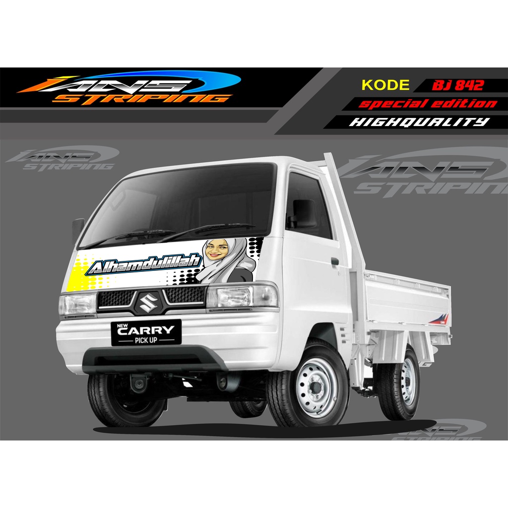 VARIASI STICKER KAP MOBIL CARRY/ STIKER KABIN DEPAN MOBIL CARRY PICK UP / STICKER TERBARU