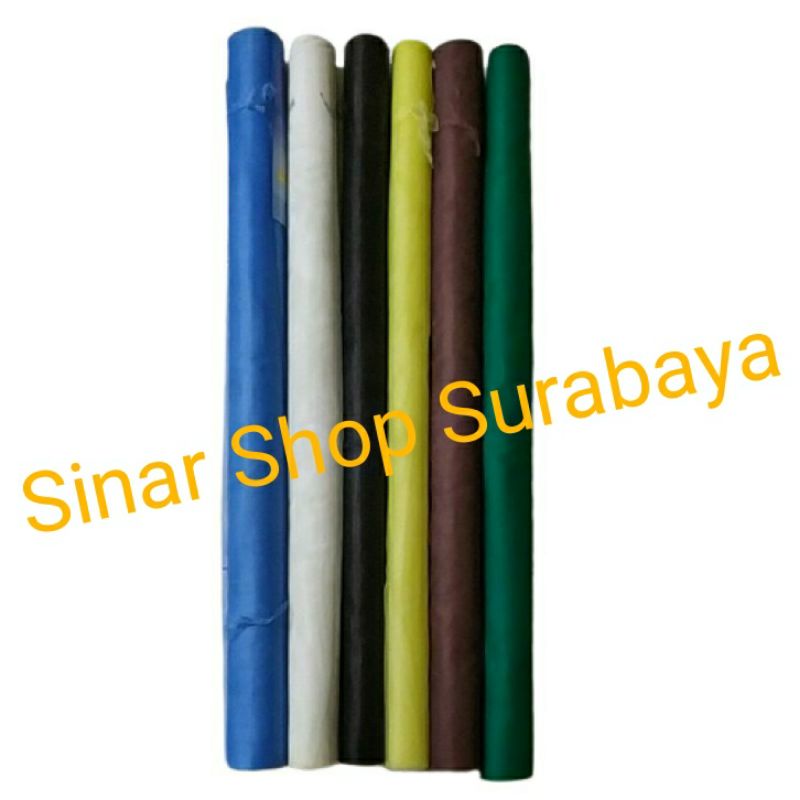 kawat nyamuk strimin / kasa nyamuk warna warni / kawat nyamuk nylon lebar 90 cm, harga per 1/2 meter(50cm)