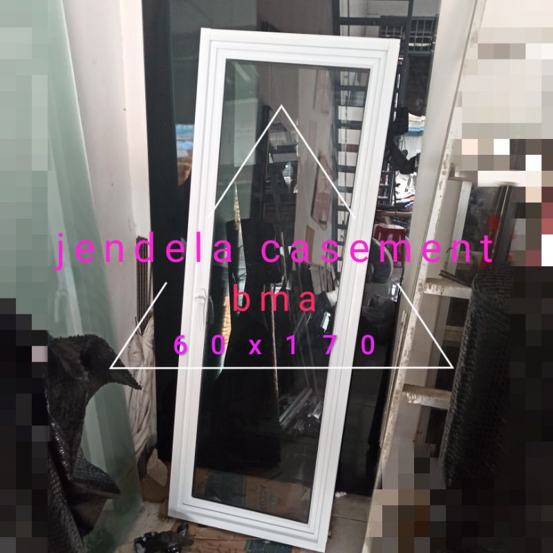 jendela aluminium 60x170 casement