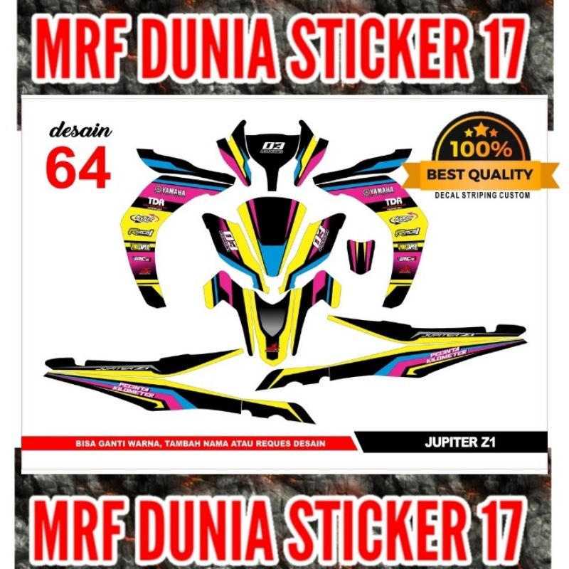Sticker decal Jupiter Z1 Full Body Striping Jupiter Z1 Sticker Jupiter Z1 Sticker Jupiter Z1 64