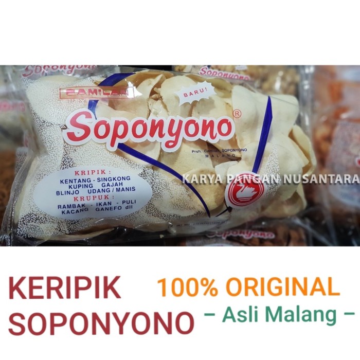 

TERBARU Keripik Kentang Soponyono Original/ Kripik Kentang Soponyono Malang - Kardus Saja