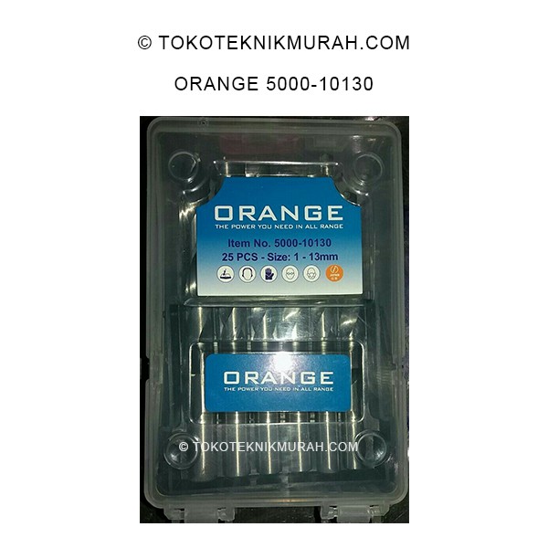 Orange Mata Bor HSS Twist Set 25 Pcs 1-13mm 5000-10130