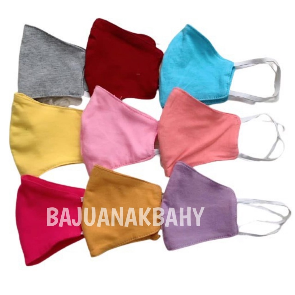 Masker Kain Anak SM Tali Karet – Warna Cerah, Nyaman, Bisa Dicuci