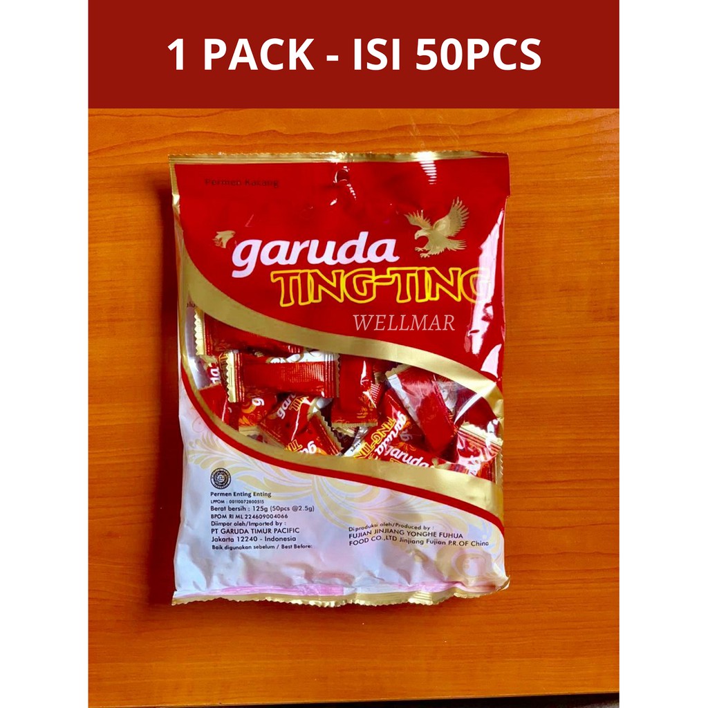 

Garuda Ting-Ting Permen Kacang 50 pcs - Netto 125 gr