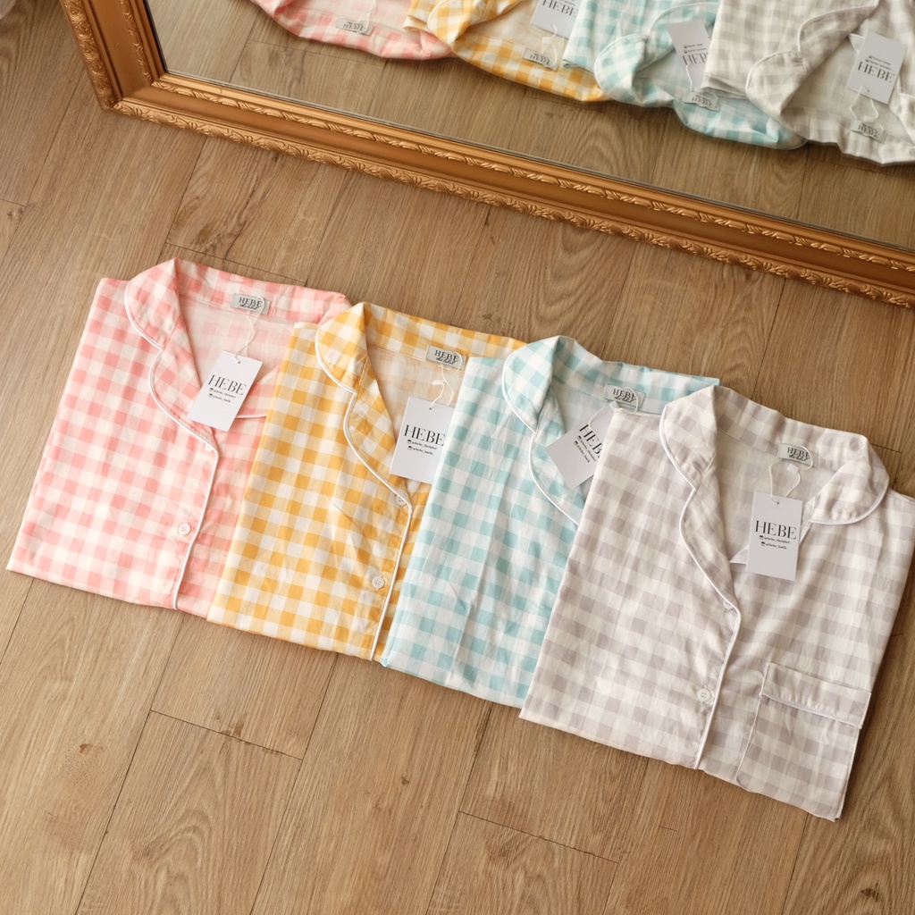 Classic Cotton Pajamas Katun Jepang Pakaian Wanita