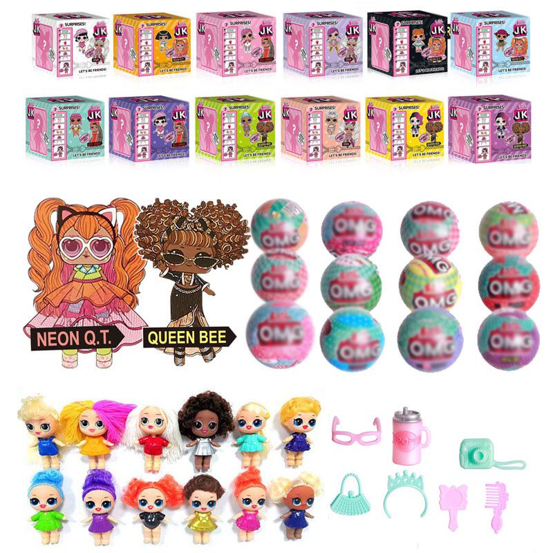 25cm LOL Surprise Egg Dolls OMG Mystery Blind Box Figure For Girl Dressing Up Toys