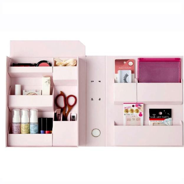

NCL Desk Organizer A4 / Pen Holder / Cosmetic Holder - Merah Muda