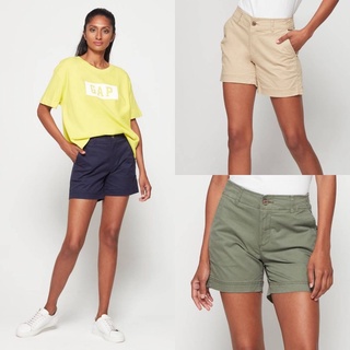 GAP Khaki Girlfriend Shorts - Mid Rise - Celana Pendek Wanita Original Branded