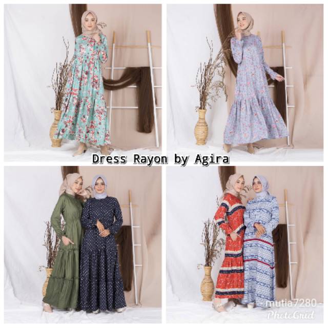 DRESS RAYON BY AGIRA