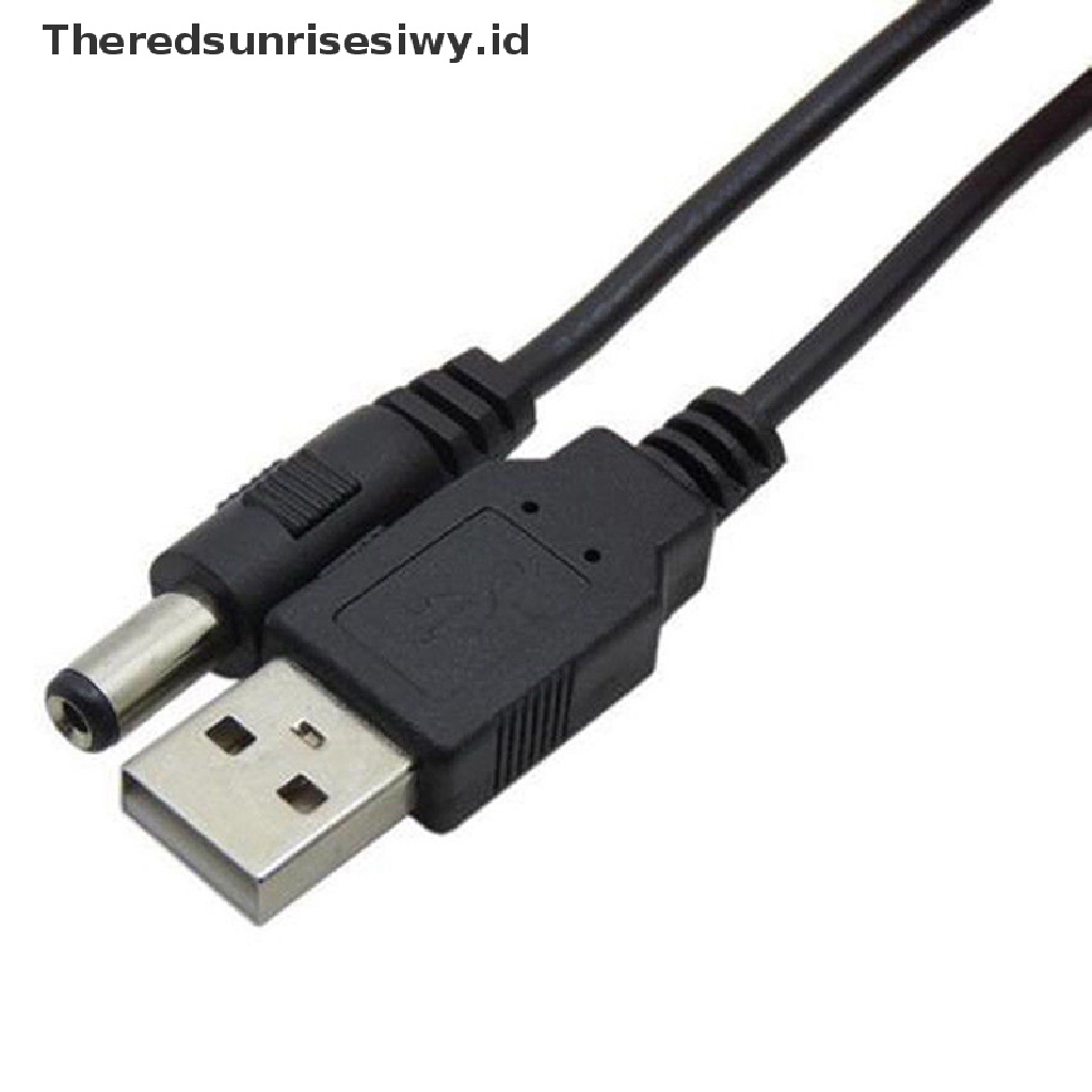 Kabel Power Konektor Usb Port Ke 2.5 3.5 4.0 5.5mm 5v Dc Barrel Jack Warna Hitam