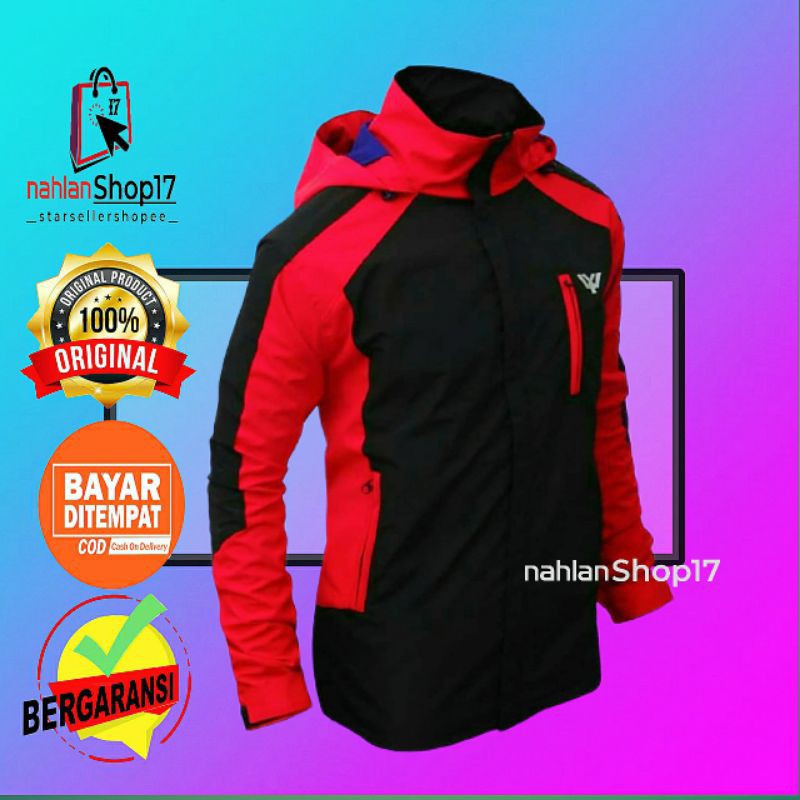 JAKET PRIA OUTDOOR WATERPROOF WINDBREAKER XXL XL L M / JAKET GUNUNG PRIA TERBARU WATERPROOF JUMBO