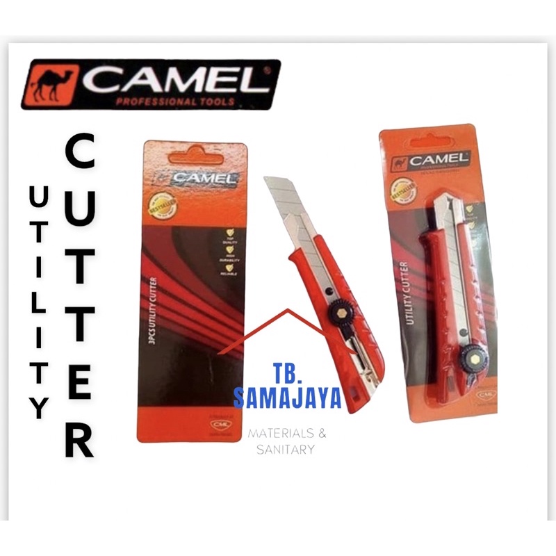

Pisau cutter Kokoh merk CAMEL. HIGH QUALITY